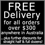 Free Delivery for Orders Over $300 anywhere in Australia