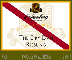 d'Arenberg The Dry Dam Riesling 2023