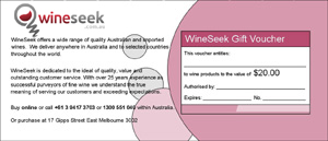 WineSeek Gift Voucher $20