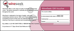 WineSeek Gift Voucher $50